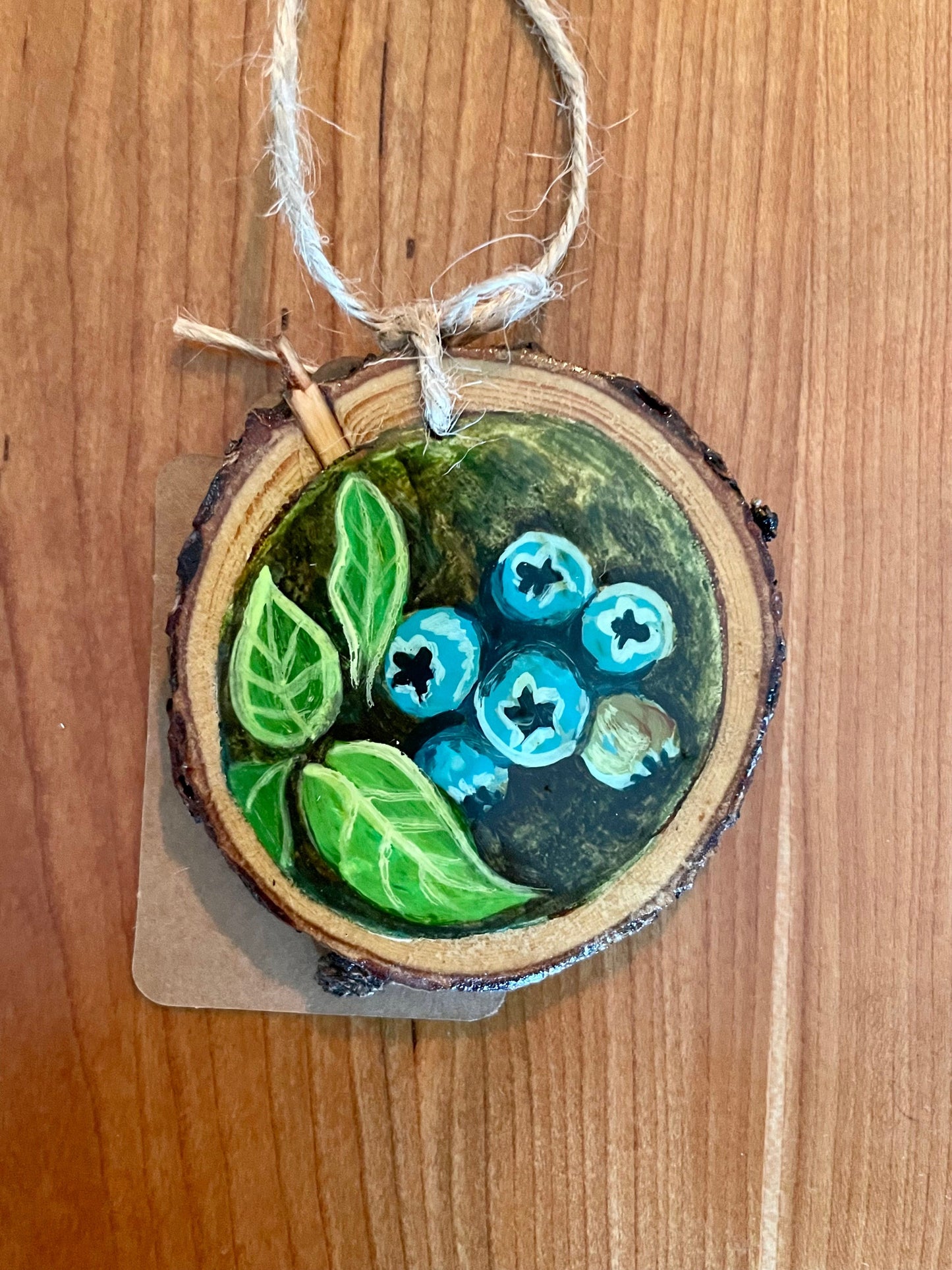 MAINE WILD BLUEBERRY - WOOD ORNAMENT