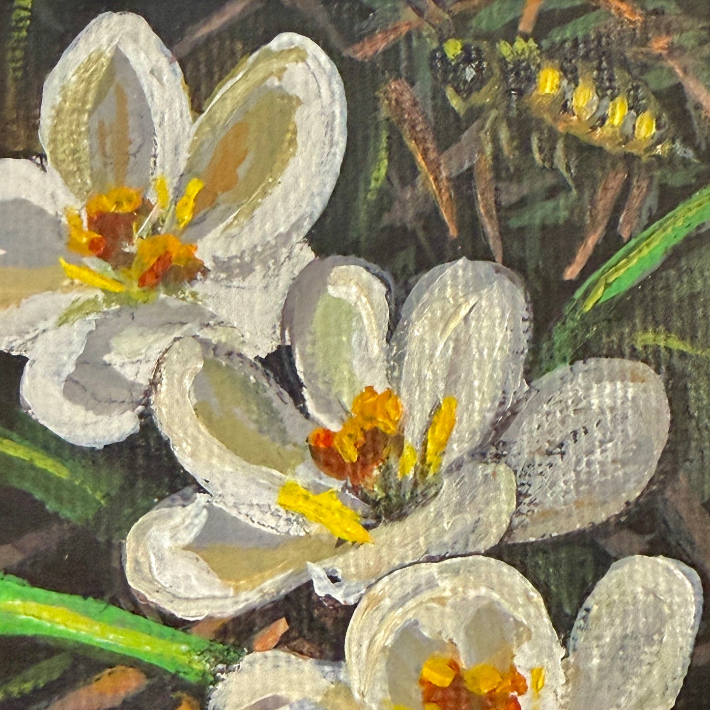 Mini Acrylic Paintings: Pollinators