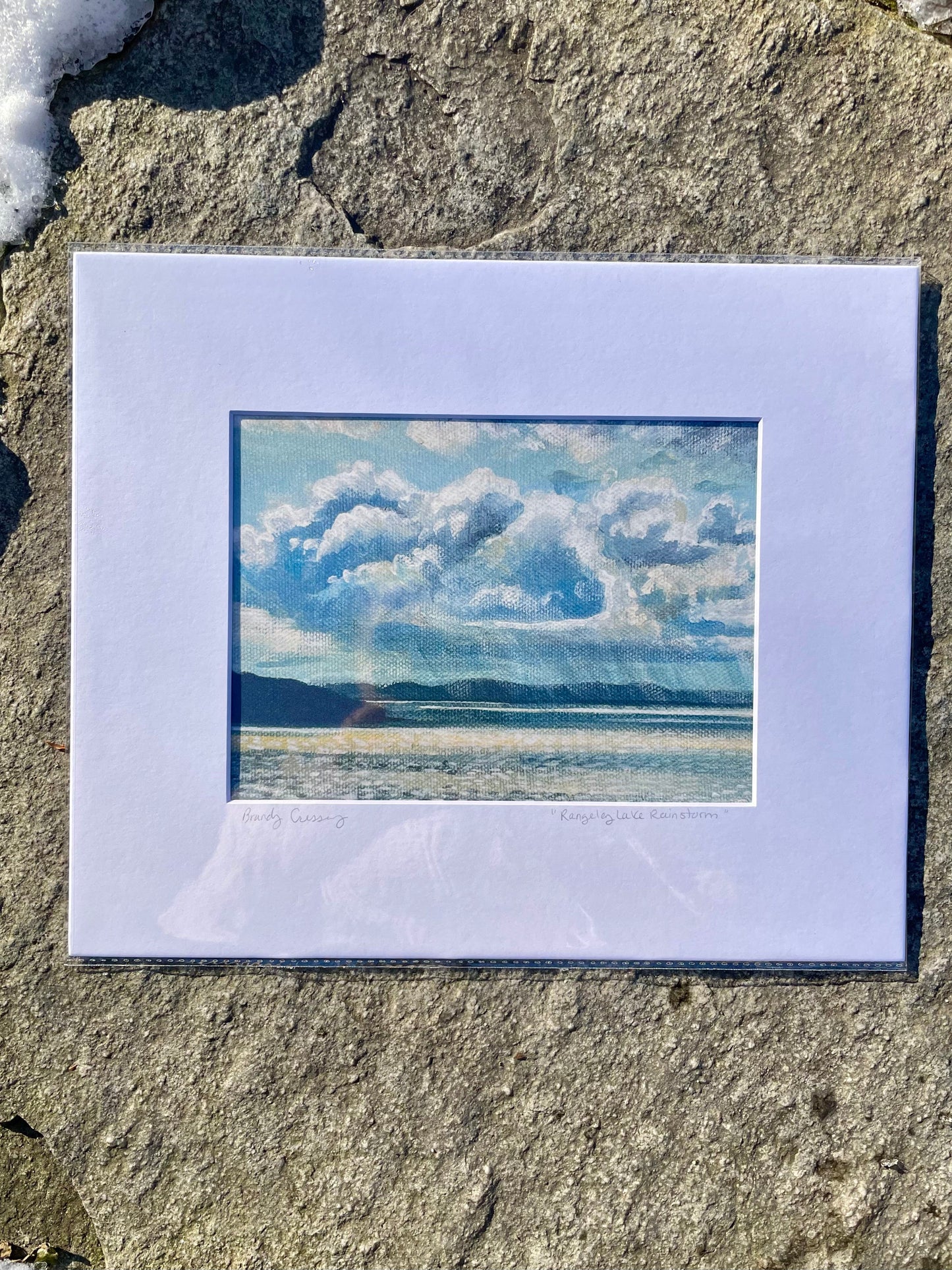 Rangeley Lake Rain Storm Print