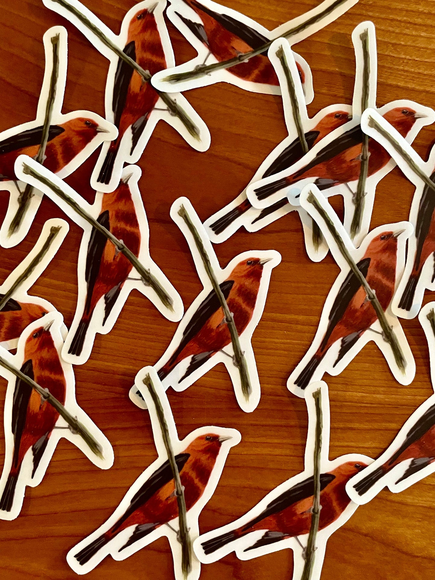Scarlet Tanager 3” Sticker