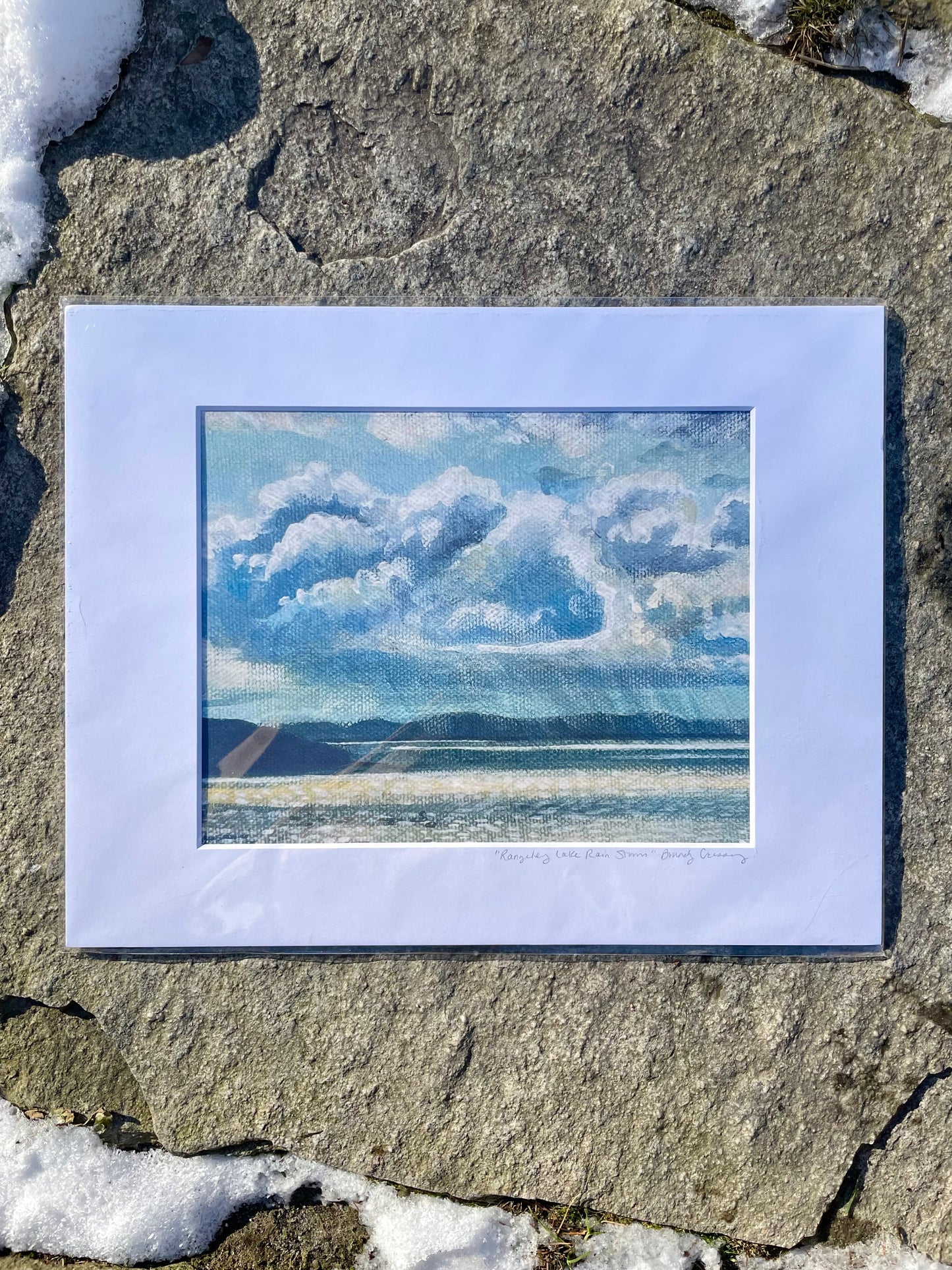 Rangeley Lake Rain Storm Print