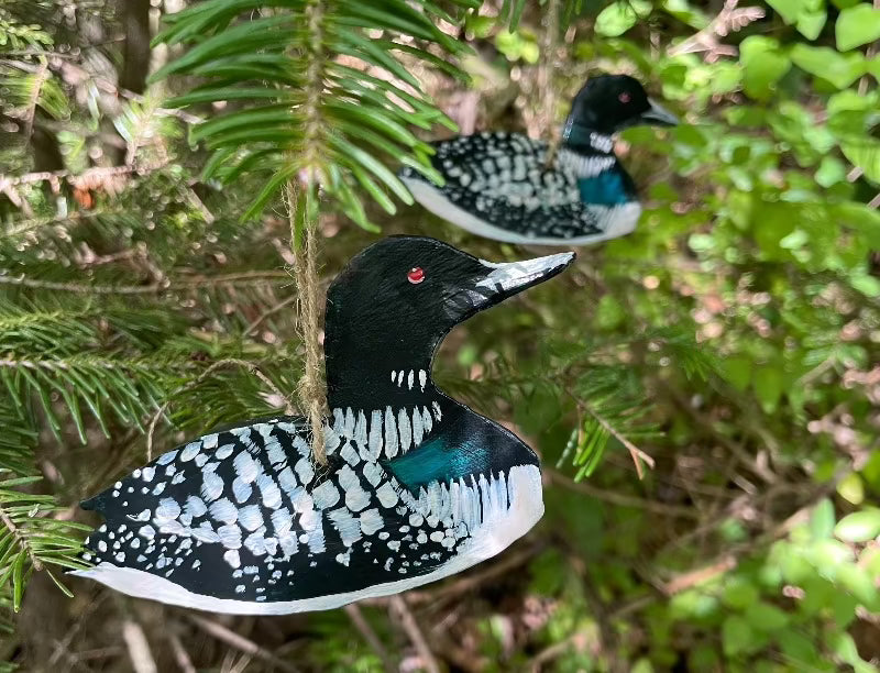Loon Air-Dry Clay Ornament