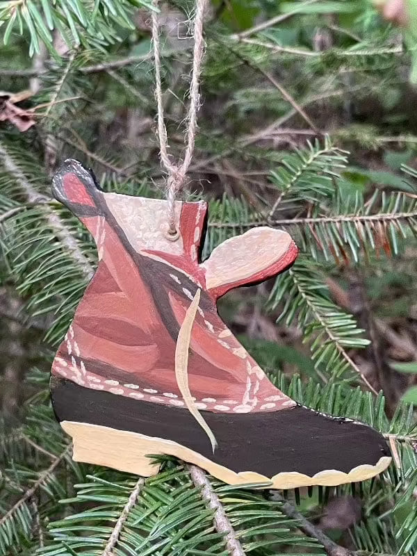 maine bean boot ornament