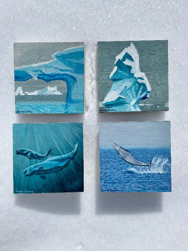 Whale Paintings - 6x6