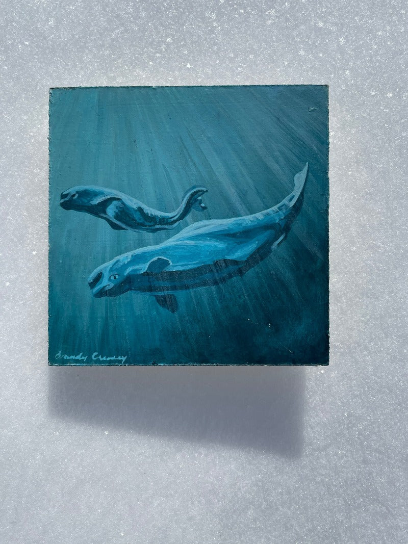 Whale Paintings - 6x6