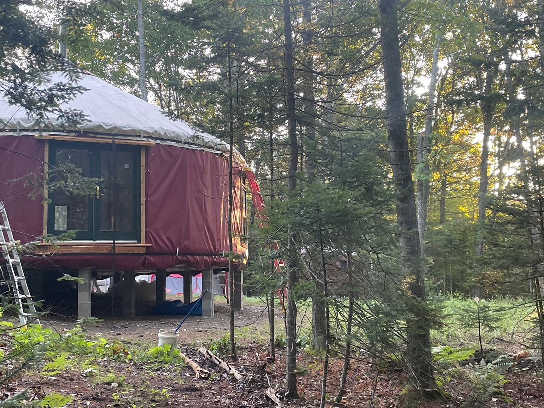 Building the Yurt at Florence Farmstead