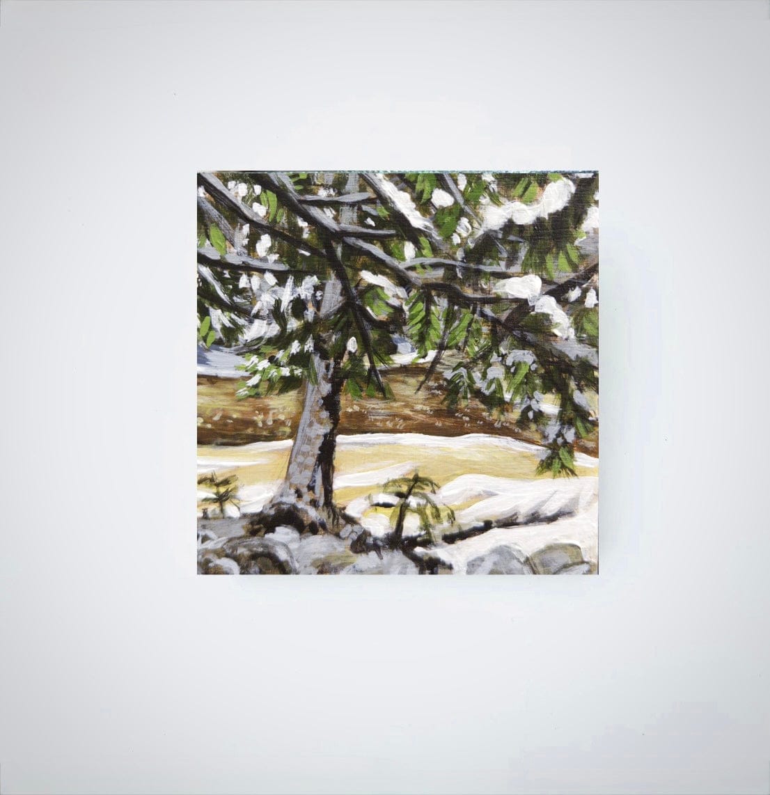 Marsh Stream Paintings - 4x4