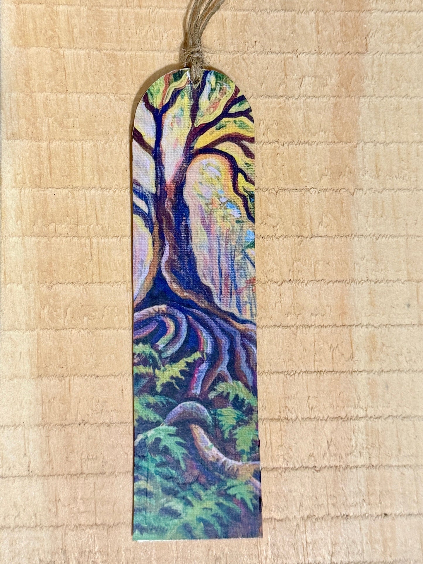 Tree Bookmarks on Wood