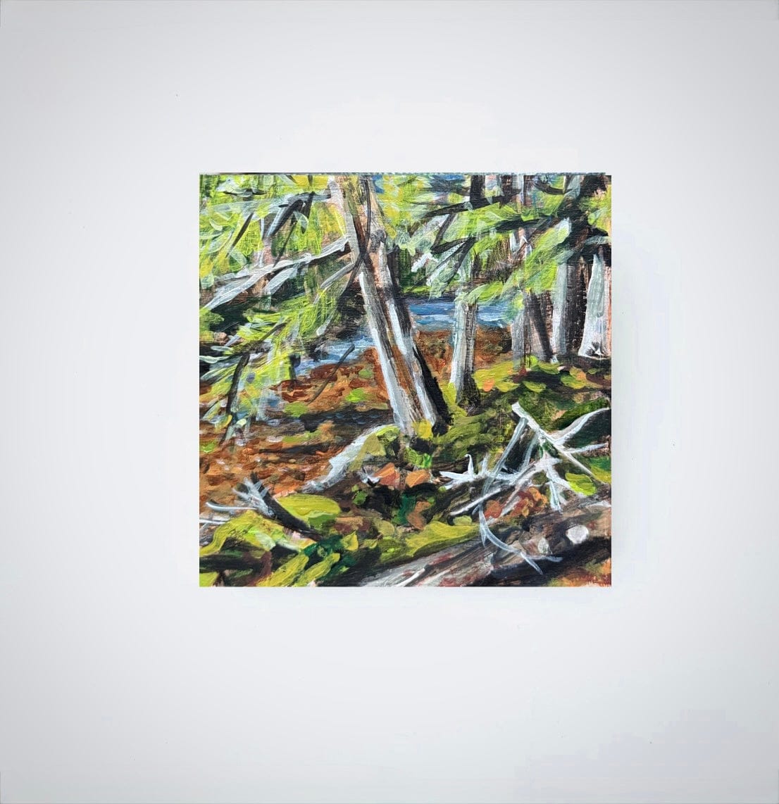 Marsh Stream Paintings - 4x4