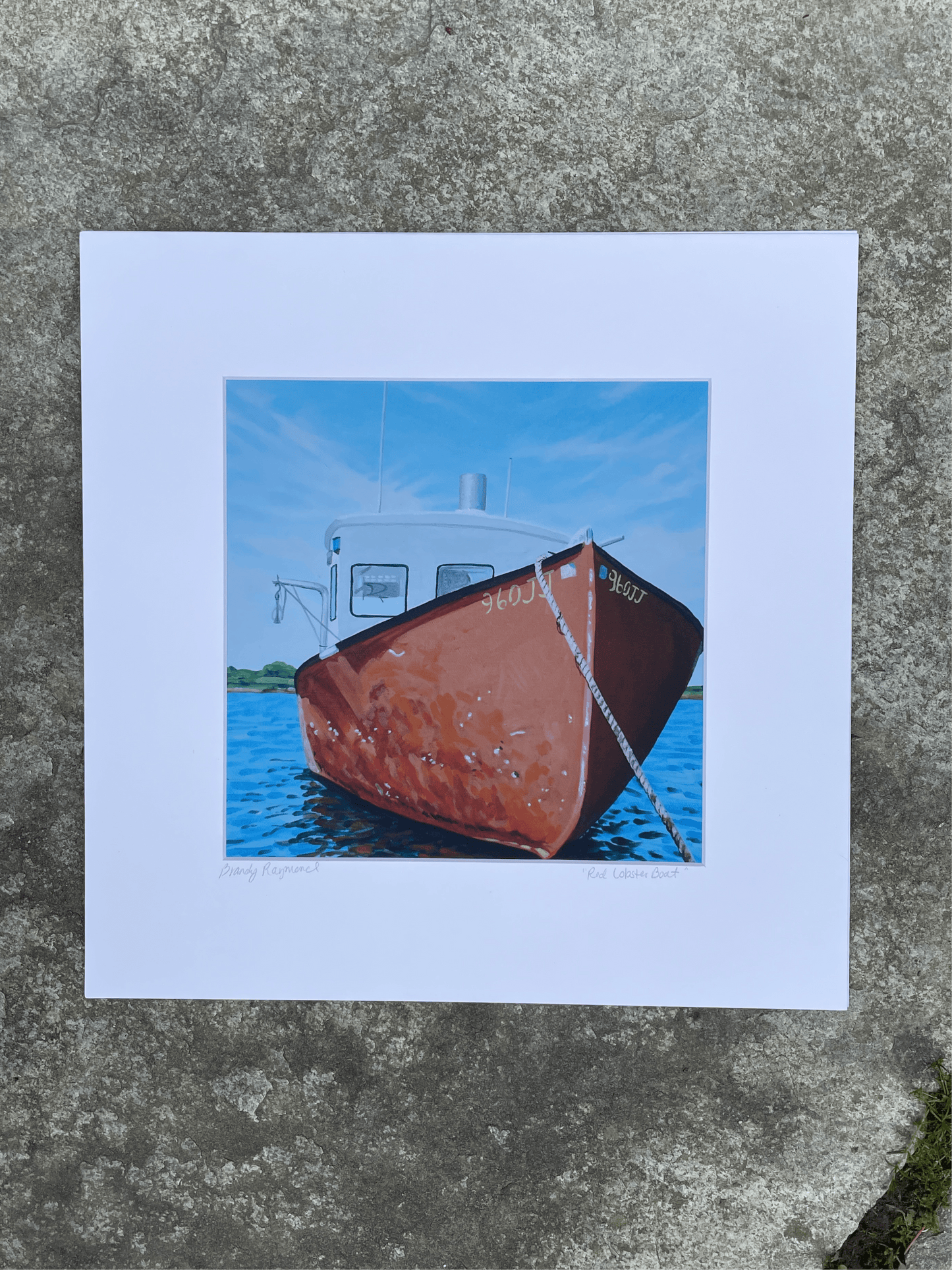 Red Lobster Boat Print