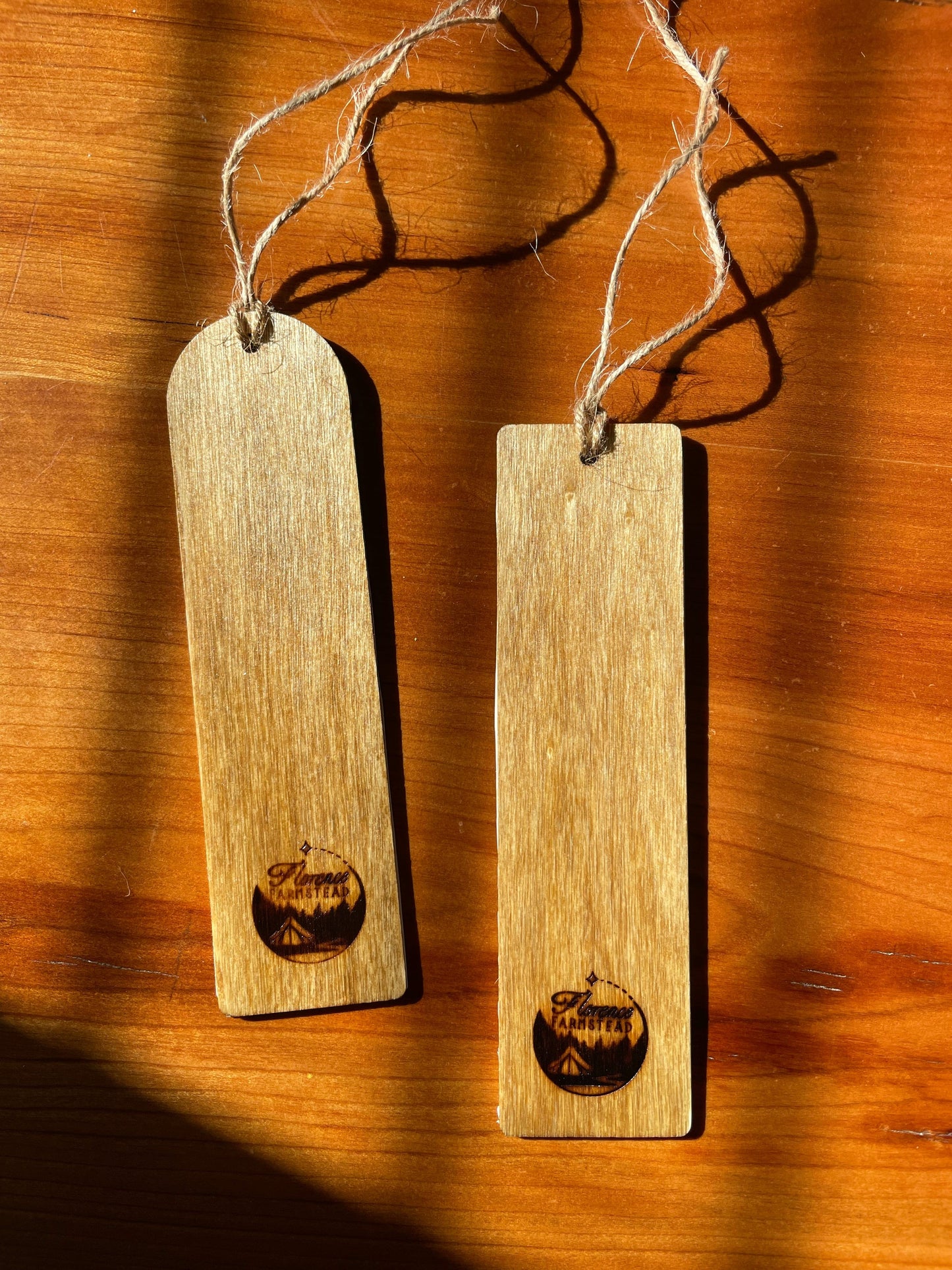 Oyster Tree Bookmark on Wood