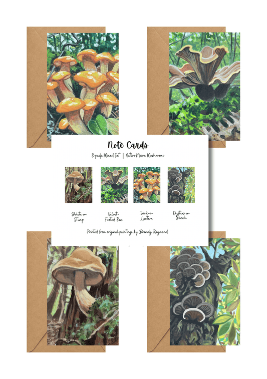 Mushroom Blank Notecards - SET OF 8