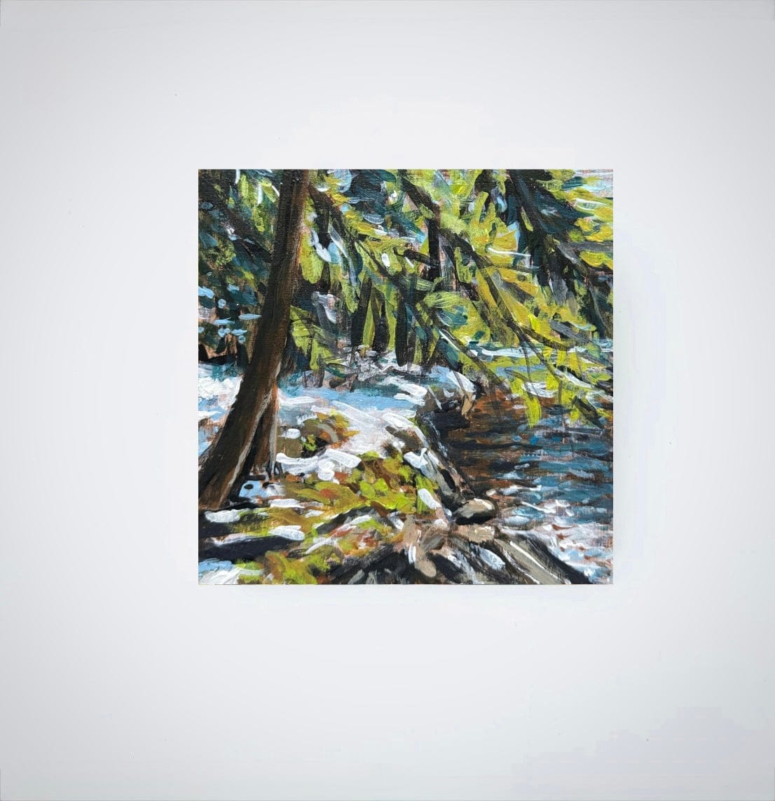 Marsh Stream Paintings - 4x4