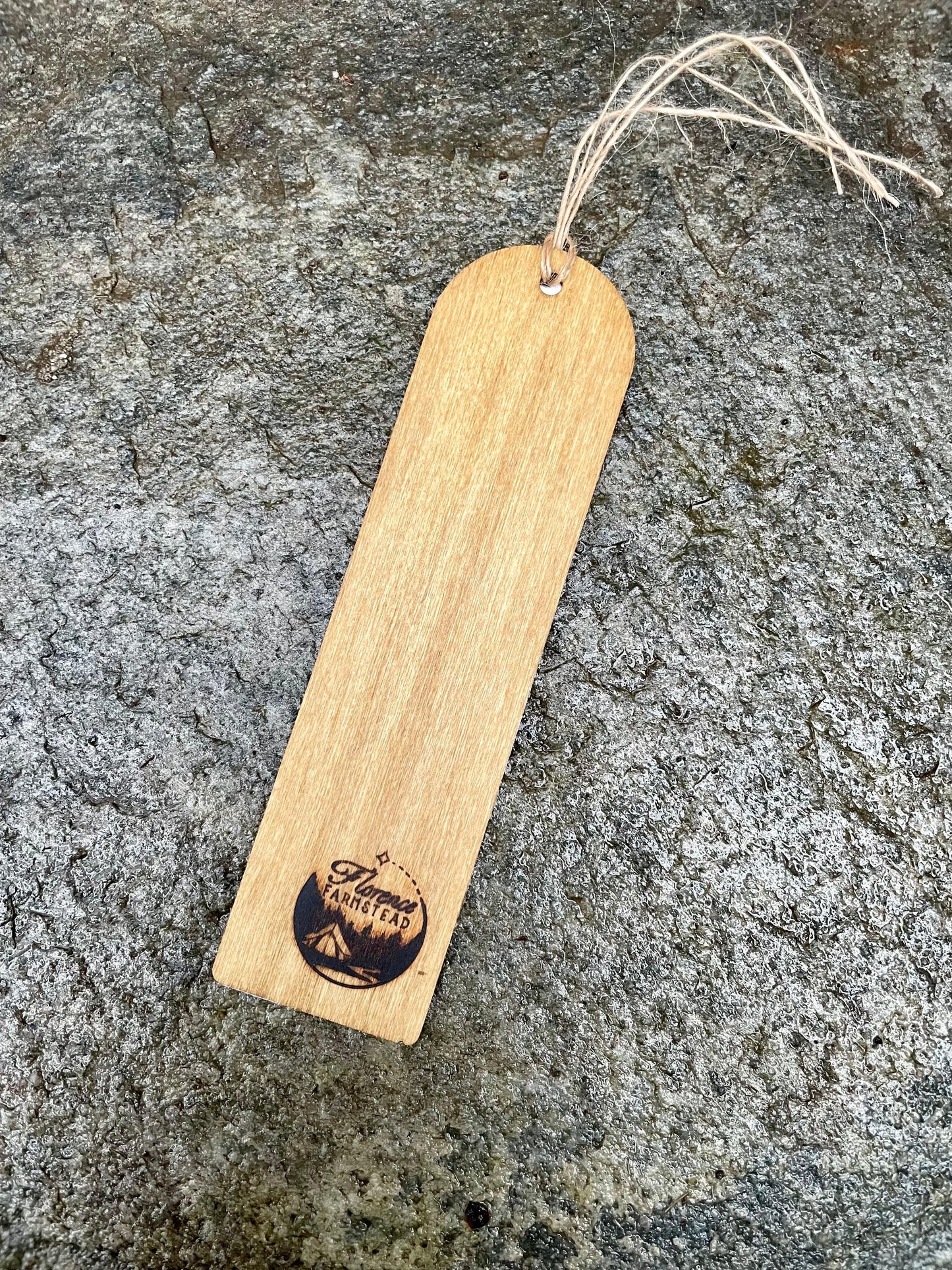 Mushroom Bookmark on Wood