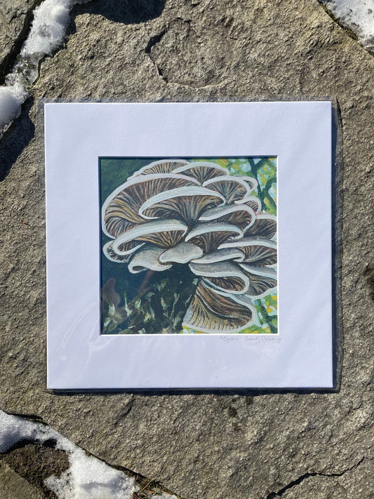 Oyster Mushroom Print