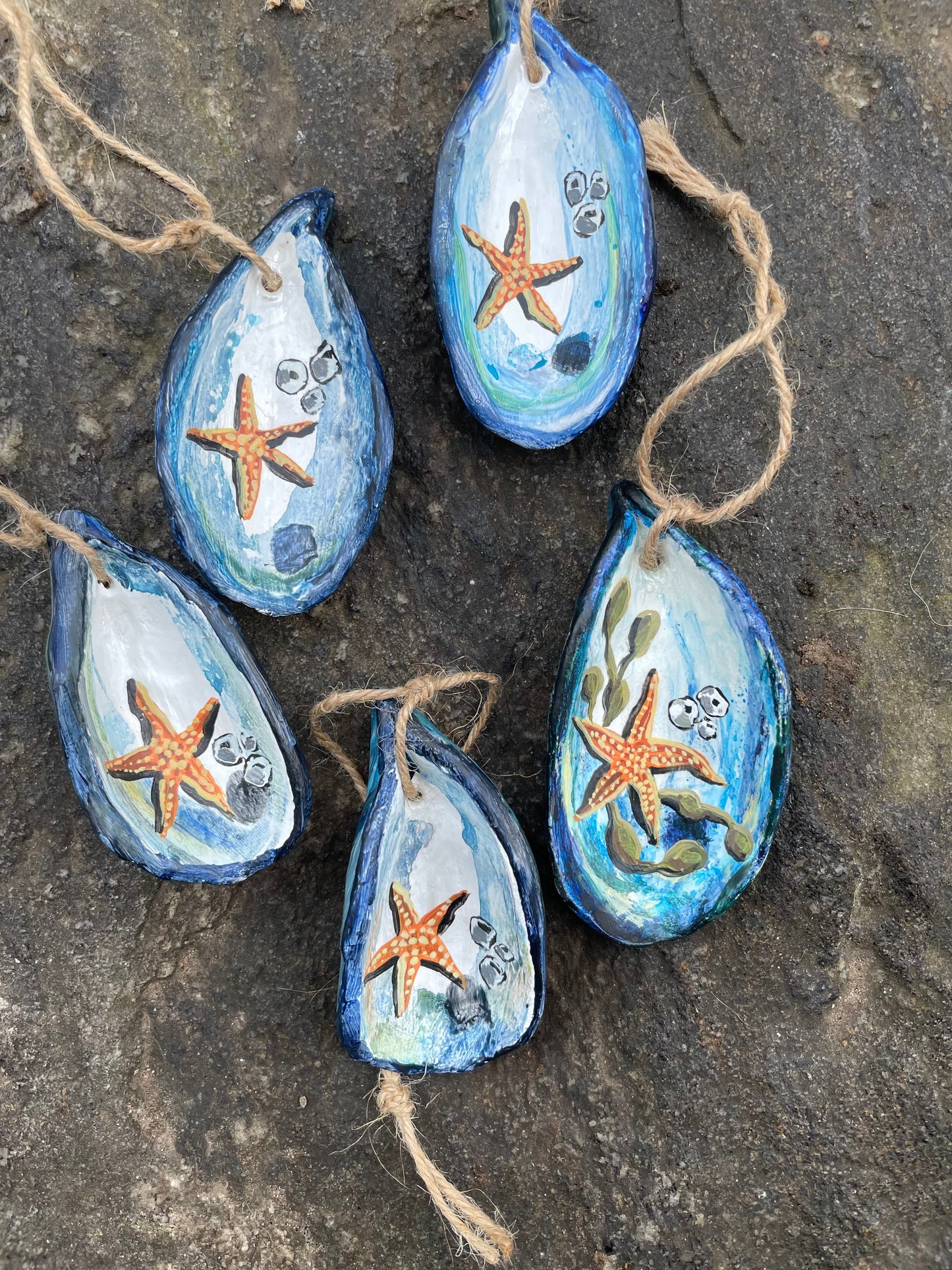 Mussel Shell Clay Ornament