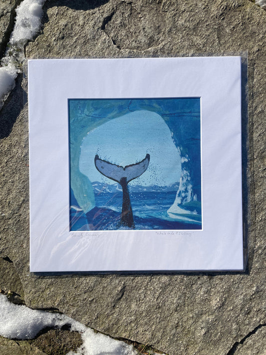 Whale Tale & Iceberg Print
