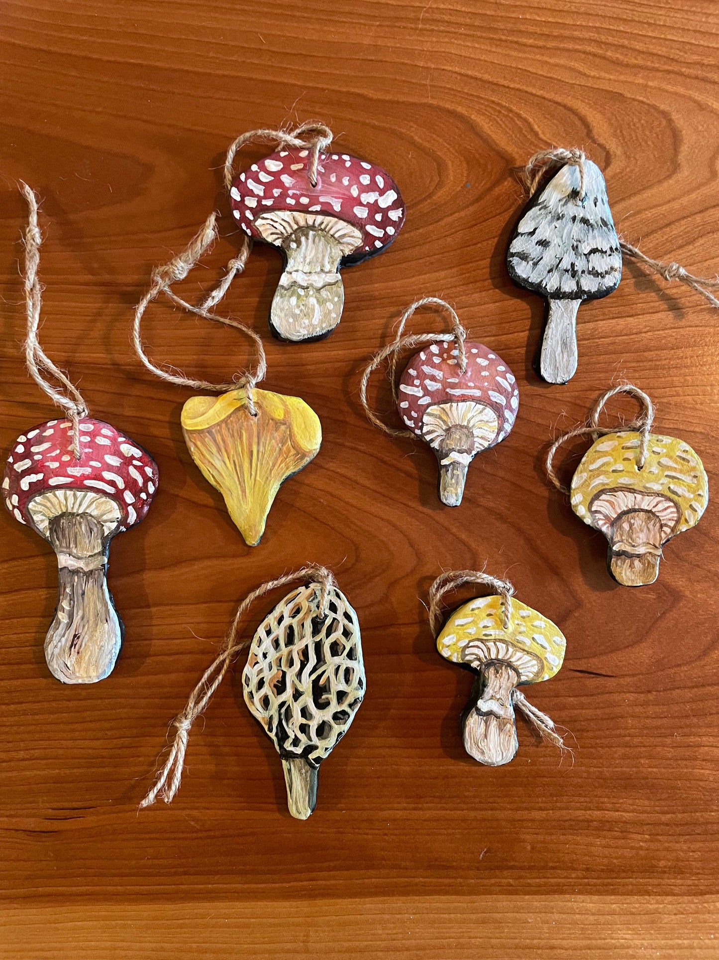 Mushroom Clay Ornament