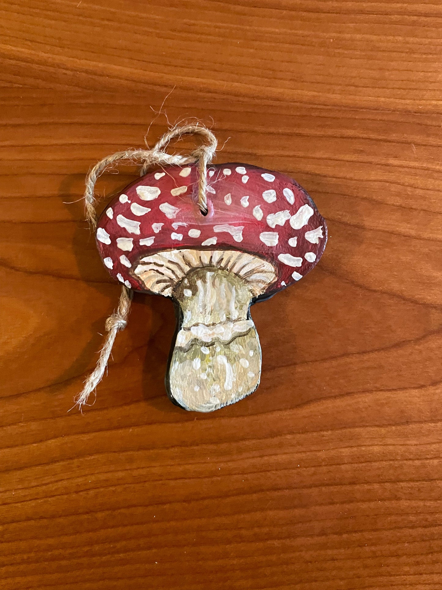 Mushroom Clay Ornament