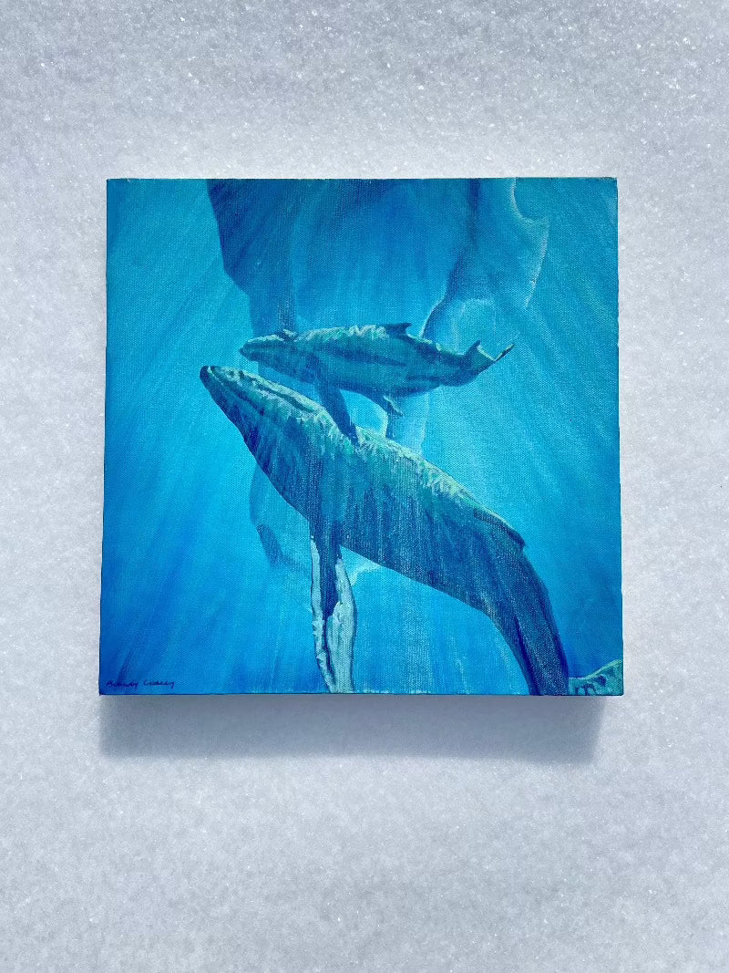 Whale Paintings - 14x14
