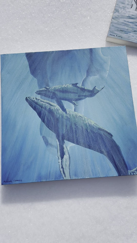 Whale Paintings - 14x14